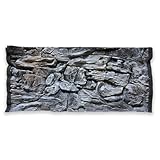 ZooPaul 3D Aquarium Rückwand Struktur grau 120x60 cm