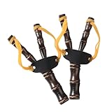 Steinschleuder 2 Stück Holz Zwille Gummiband Schleuder Outdoor Sportschleuder Slingshot Katapult Steinschleuder Kinder Steinschleuder Zwille Sportschleuder Katschi für Erwachsene Kinder