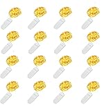 LED Lichterkette Batterie, 16 Stück 1M 10 LED IP44 Wasserdicht Mini Lichterkette mit Batterie für Weihnachten, DIY , Party, Hochzeit (Warmweiß)