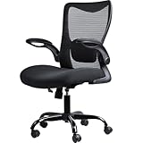 ACMELIFE Bürostuhl Ergonomisch Testsieger, Bürosessel Klappbaren Armlehnen, Verstellbare Lendenstütze, Schreibtischstuhl ergonomisch Computerstuhl PC Stuhl, Drehstuhl mit Rollen, Jugendliche, 150KG