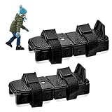 Riisoyu Schlittschuhe für Kleinkinder, 1 Paar Verstellbare Kleinkind-Schlittschuhe Schlittschuh-Hilfsschuhe mit Klettverschlüssen Doppelläufer Gleitschuhe für Kleinder, Anfänger, Kinder, Junior Skater