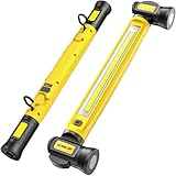 Arbeitsleuchte 3000LM, Werkstattlampe led, Motorraumleuchte mit Magnet＆Haken, 3 farbtemperaturmodi, 5200mAh USB-C-Schnellladen Geeignet für Autoreparatur/Camping/Garagenplatzbeleuchtung