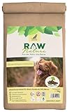 RAW Nature Trockenfutter Senior mit Huhn 1kg, Kaltgepresstes Hundefutter, Getreidefrei, 100% Muskelfleisch, hoher Fleischanteil, ohne künstliche Zusätze, für alle Rassen und Sensible Hunde