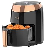 Heißluftfritteuse 4,5L Airfryer XL - iceagle Friteuse Heissluft Fritteusen ohne Öl | Heissluftfriteuse Air Fryers mit 9 Programmen, Digitalem LED-Touchscreen, Timer, Vorheizen&Warmhalten, 1200W