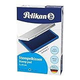Pelikan 331017 Stempelkissen Nr. 2, getränkt, 7 x 11 cm, blau (Frustfreie Verpackung)