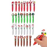 Générique Weihnachtsstifte | 30 Stück 4 Farben niedlich Bürobedarf – Gelschreiber Schreibwaren Weihnachtsbedarf | für Partygeschenke, Klassenpreise, Jungen Mädchen