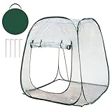 Kleingewächshaus | Überwinterungszubehör - Als Pflanzenschutz - Für Hobbygärtner Anfänger Gemüse Anbau auf Balkon Terrasse Garten Beet Beet Gewächshaus