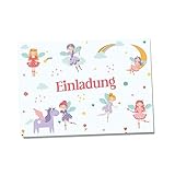 Partycards Einladungskarten Kindergeburtstag Mädchen und Junge, 12 Stück, Postkartenformat A6, Kinder Einladungskarten Geburtstag, Einladungskarten Kindergeburtstag Junge
