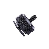 Schraubenadapter 7×5×2 Schwarz 1 4 Blitzschuhadapter mit Stativmontage-Adapterset für 2 3 3 4 Kameras
