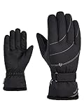 Ziener Damen KAHLI Ski-Handschuhe/Wintersport | Primaloft, Plüschfutter, Black, 8