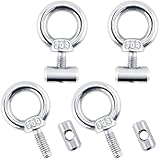 4 Stück Stopper für Kederschiene 8-10 mm Kederstopper mit Karabiner Edelstahl Kederstopper, Kederschiene Zubehör für Caravan Wohnmobil Campervan Boot Kederschiene Zubehör(4PCS 8-10 mm)