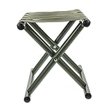 Sosoport Legierung Tragbar Faltbar Leicht Stuhlrücken Reise Aluminium Hocker Strand Picknick Angeln Einfach Faltbar Camping Für Die Gartenarbeit Praktisch Robust Im Freien Erwachsene