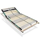 Sleepneo Lattenrost 120x200 Premium Strong bis 200Kg, Kopfteil verstellbar, 7-Zonen-Lattenrost mit 42 Latten, Made in Germany, extra stabil aus Buchenholz
