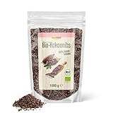 Decocino Bio-Kakaonibs (1000 g) – ideal zum Verfeinern von Müsli, Porridge & Overnight Oats – zum Mitbacken & Dekorieren von Kuchen, Muffins & Desserts