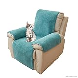 Sofa Armlehnenbezüge,Dicker Lammfellbezug für Liegestühle, Sesselschoner Sesselauflage, 1-Sitzer, rutschfest, Relaxsessel Bezüg Sesselüberzug für Zuhause mit Kindern und Haustieren Hund,10#-76*231cm