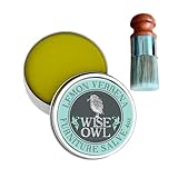 Möbelsalbe für Leder | Furniture Salve Lederpflege mit Wildschweinborsten Bürste | Leder Restaurator Reparatur und Pflege | Möbel Polieren Wachs für Holzstühle, Tische, Treppen und Sofas