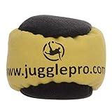 Juggle Pro Hacky Sack Footbag mit 2 Paneelen – Modell NUNCHAKU – FUSSJONGLIEREN - Hergestellt aus Ultra Wildleder (Amara) Kunststoffgewebe, Gefüllt mit EPS-Kunststoffpaletten, Handgenäht