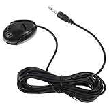 Beaupretty Externes Mikrofon Klinkenstecker Mikrofon mit Kabel HD Klangqualität Großer Membrankondensatorkern Vielseitig für Auto PC Live und Videoaufnahme Geeignet