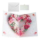 Grußkarte mit Mutterkranz, Pop-Up-Papier-Grußkarte für Mutter, kompaktes, exquisites Zubehör für Mutter, Wertschätzung, Familie, Freunde, Feiertage, Geburtstag