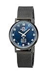 Master Time Funk Quarz Damen Uhr Analog-Digital mit Edelstahl Milanaise Armband MTLS-10742-32M