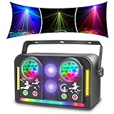 Discolicht Partylicht, DMX Effektstrahler T107 LED RGB Licht DJ Projektor Musikgesteuert DJ Disco Lichter, Für Bar KTV Familientreffen Halloween Hochzeit Geburtstag