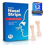 Anti-Schnarch Nasenstrips | 50 Nasenpflaster fürs bessere Atmen für Sport und Schlaf für Erwachsene und Kinder | Hautfarbe | Atemtrainer gegen Schnarchen | Nasal Strips