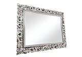 La Torre Klassischer Barock-Spiegel aus Holz, 1135 A Silber (90 cm x 120 cm)