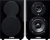 YAMAHA NS-BP150 Lautsprecher, 30 W, Schwarz – Lautsprecher (2-Wege, 2.0 Kanäle, mit Kabel, 30 W, 55-38000 Hz, schwarz)