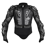 M&Catree Motorradjacke Körperpanzer Oberkörperschutz für Motorcross Motorradrennen Schutzausrüstung - Schwarz, S