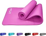 UTTAM Yoga Mat | Multi-Purpose Extra Thick Foam Exercise Mats | Stretching, Resistance Workout & Therapy – Pilates, Home & Gym Equipment Accessory for Men Women Kids (183 x 60cm) (Pink)