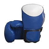 NeoMcc Box-Trainingshandschuhe Klassische Boxhandschuhe Leder Stanztasche MTS Boxen Kickboxing Muay Thai Training (10 oz) Coachinghandschuhe (Color : Blue, Size : 10 OZ)