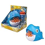 PUSTEFIX Mini Seifenblasenmaschine Hai I Seifenblasen Kinder Set I Bubble Spaß bei Kinderpartys & Geburtstagen