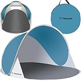 MT MALATEC Strandmuschel Pop Up UV Schutz Wurfzelt leicht Sonnenzelt 10178, Größe:145x100x70 cm
