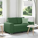 Massbinet Trennbares Sofa mit Schlaffunktion Schlafsofa aus Samtstoff Schlafcouch mit Kissen Multifunktionaler Schlafsessel fürs Wohnzimmer Schlafzimmer Gästezimmer Dunkelgrün 120 cm