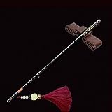 TMSITE Bambusflöte für Kinder Anfänger, Mo Dao Zu Shi Cosplay Wei Wuxian Chen Qing Flöte, Bambus Dizi LAN Wang Ji Cosplay Flöte(C)