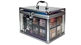 bonvoyage Travel in Colour Makeup Case Schminkkoffer, kleiner Schminkkoffer mit Spiegel und komplett professionellem Make-up-Set, Make-up-Set, Make-up-Set für Tages, und Nacht-Looks
