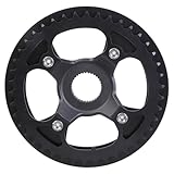 Zktfyshk 42T Elektrofahrräder Kettenrad mit Abdeckungen, leicht, Mittelmotor, Elektrofahrräder, einfach zu bedienen, Aluminiumlegierung, Kettenblatt