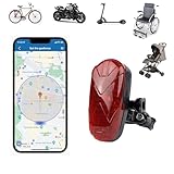 TKMARS GPS Fahrrad Tracker Fahrrad GPS Tracker Ebike mit SOS, Echtzeit-Ortung, Mehreren Alarmen, Kostenloser App, Wasserdicht,1800mah.