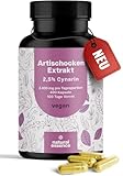 Artischockenextrakt Hochdosiert - 400 Kapseln - 2.400 mg pro Tagesdosis davon 60mg Cynarin - - Artischocken Extrakt hochdosiert, Artischocke - Vegan und produziert in Deutschland