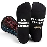 Ich Würde Lieber Fahrrad Fahren - Lustig Socken für Manner Geschenke für Radfahrer