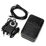 onlyfire Grillmotor für Grillspieß, Regelbar Drehmotor für Rotisserie, Schaschlik, Spießbraten, Spanferkel, DC 12V/300mA