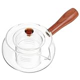 Cabilock 1 Stück Mehrzweck Wasserkocher Glas Wasserkocher Anti Verbrühungs Wasserkocher Mit Langem Griff Feinfilter Wasserkocher Tee Heizungskessel Tragbarer Teekessel Wasser