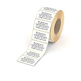 Adressetiketten personalisiert – weiße Namensaufkleber in 57x32mm – schwarzer Druck auf Haftpapier – 50 Stk. – von Your Gravur