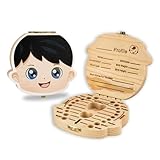 GrueGard Milchzahndose, Zahndose Milchzähne Jungen mit Display Funktion, Zahnbox Geschenk zur Geburt, Hübsche Zahnfee Geschenke Kinderzahndosen für Babys