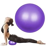 flintronic Gymnastikball Kleiner Pilates-Ball, 25cm Soft Yoga Ball, mit aufblasbarem Strohhalm, Anti-Burst-Übungsball für Yoga, Pilates, Balance, Physiotherapie, Stretching und Core-Fitness
