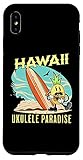 Hülle für iPhone XS Max Süße Hawaiianische Ananas-Ukulele Paradies Surfbrett