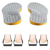 Goofort Orthopädische Einlegesohlen für Damen und Herren, zur Haltungskorrektur, 4-in-1, Gel-Einlegesohlen, flache Füße Fußgewölbeunterstützung, orthopädische Überpronation, Supination,