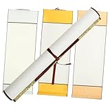 DECORNIJIA 4 Stück Teiliges Chinesisches Malpapier Hochwertiges Kalligraphie papier mit Guter Wasseraufnahme Vielseitiger Blanko Scroll für Tusche Aquarellmalerei zum Üben und Ausstellen von