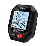 Steckerausgangstester, Ausgangsspannungsprüfer – AC Steckdosentester | Steckdosentester mit LCD-Display erkennt häufige Probleme im Haus und bei der Verkabelung