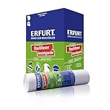 Erfurt Rauhfaser AVANTGARDE Weiß Rauhfasertapete aus Papier und Holzfasern Strukturtapete 6 Rollen 20 x 0.53m